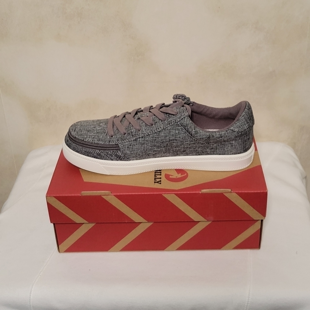 BILLY Footwear Classic Lace Lows in Charcoal Jersey